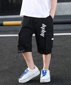 Loose printed cargo shorts for men
