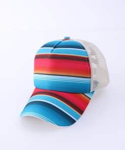 Distressed mesh back summer trucker cap