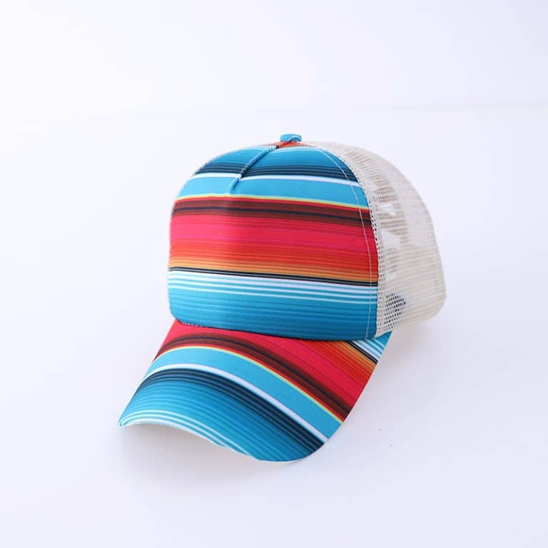 Distressed mesh back summer trucker cap