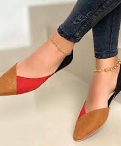 Pointed toe flat shoes for women