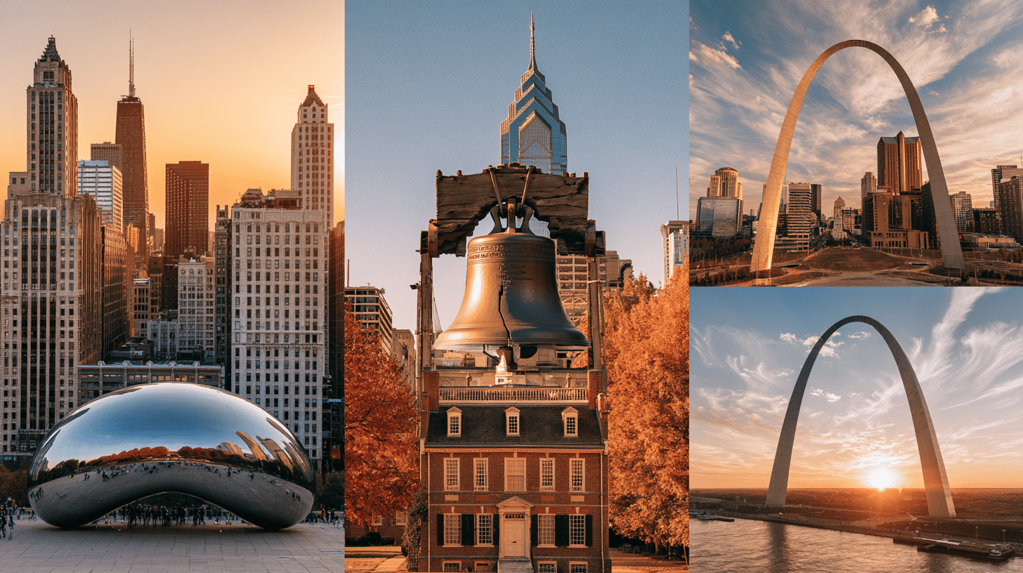 Chicago Philadelphia St Louis travel guide featured travel image