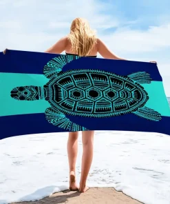 Sandproof quick dry beach towel for travel
