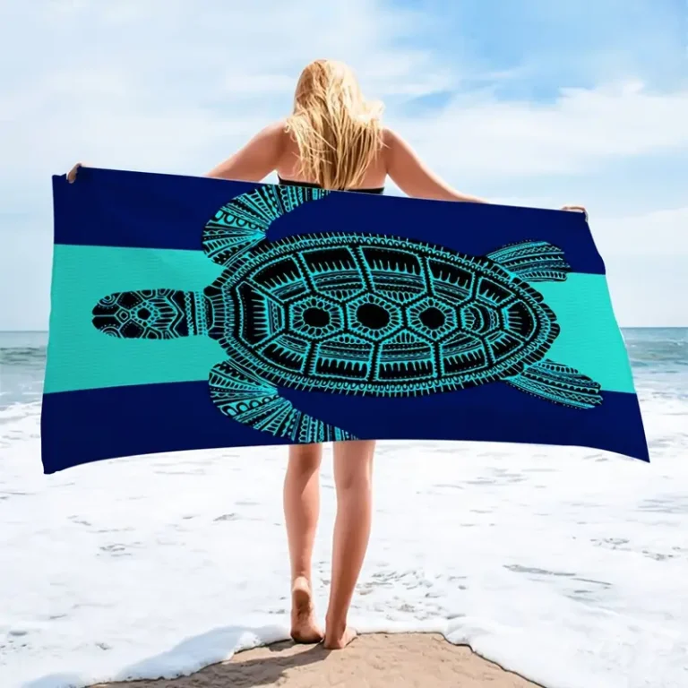Sandproof quick dry beach towel for travel