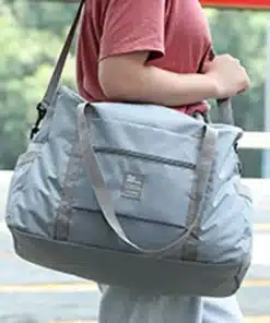 Foldable packable travel duffel bag