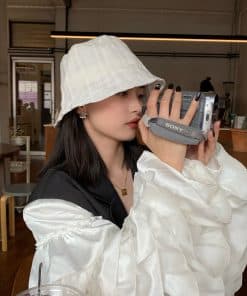 Women's casual sunshade bucket hat