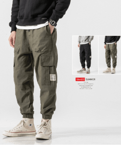 Men's urban cargo jogger pants for travel