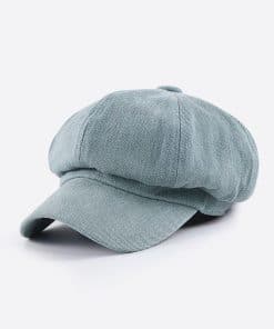 Octagonal eight panel newsboy cap