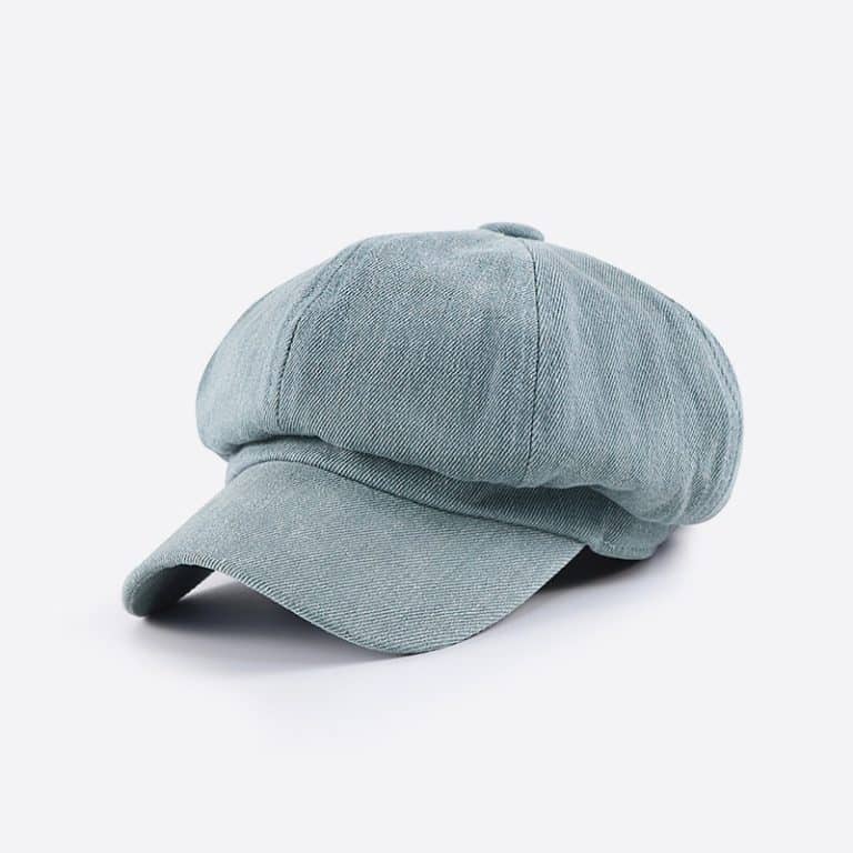 Octagonal eight panel newsboy cap