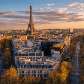 Photorealistic travel scene illustrating capital en france — Capital en France: 7 Essential Facts About Paris
