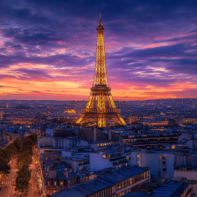 Photorealistic travel scene illustrating capital en france — Capital en France: 7 Reasons It Beats Iceland