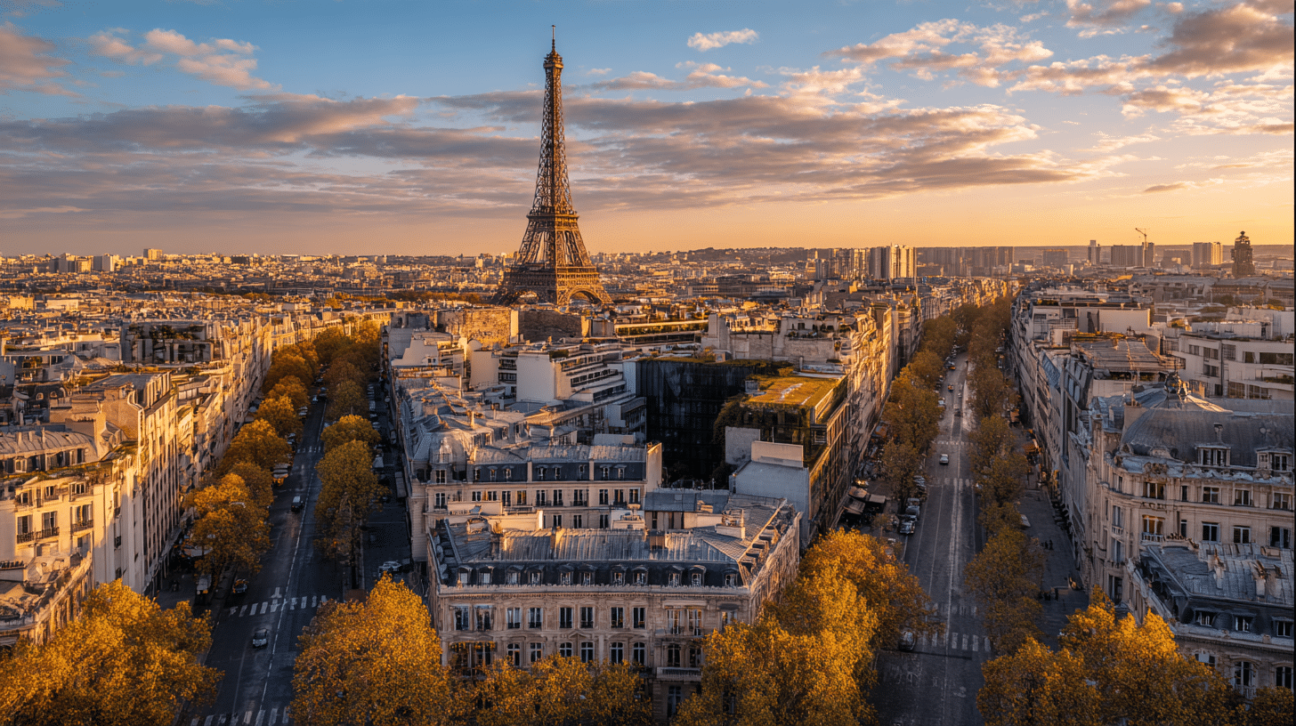 Photorealistic travel scene illustrating capital en france — Capital en France: 7 Essential Facts About Paris