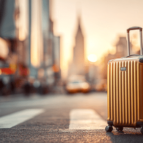 Photorealistic travel scene illustrating how to pack a carry on — How to Pack a Carry On: 9 Genius Space-Saving Tips