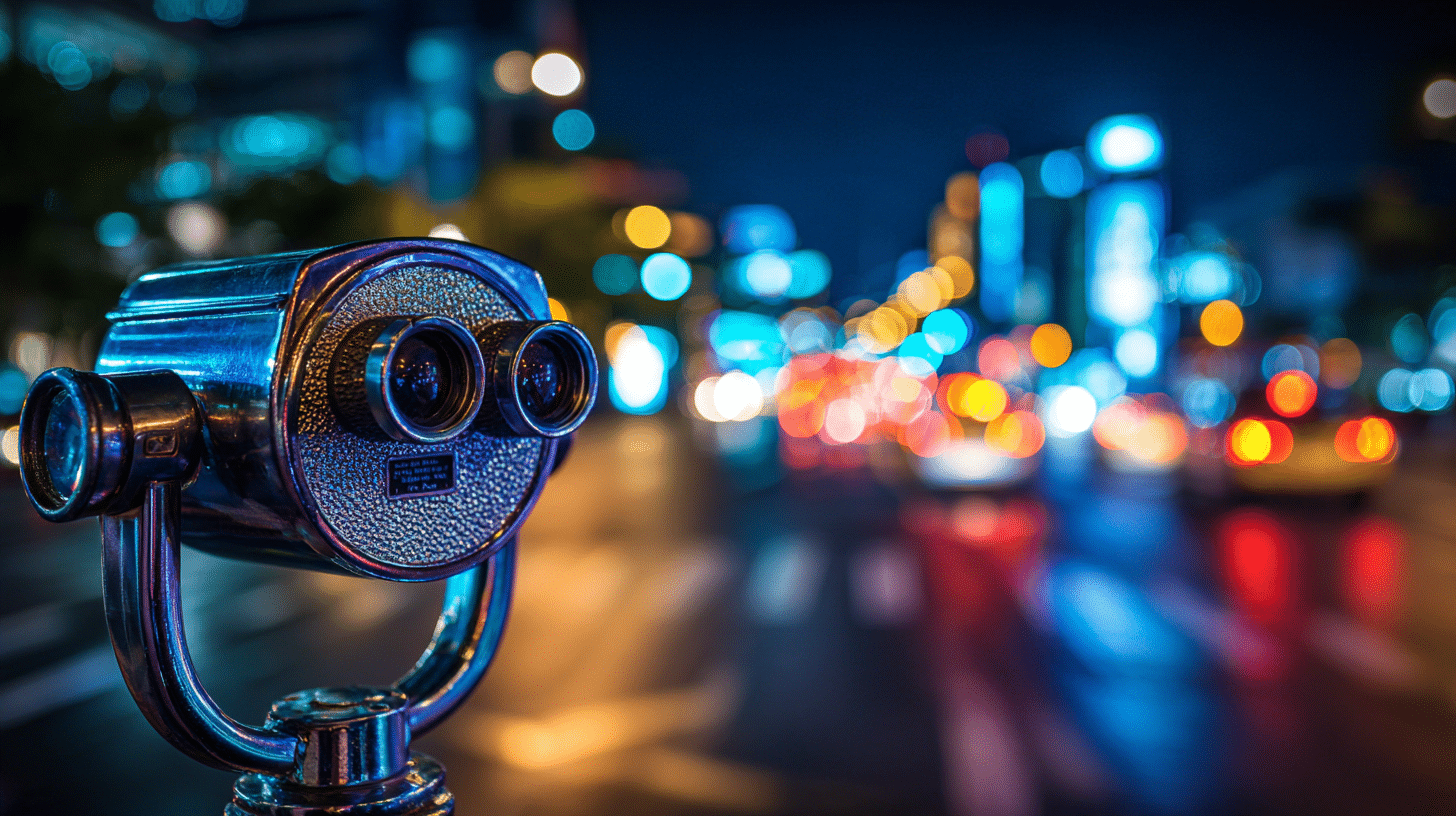 Photorealistic travel scene illustrating multi functional digital night vision telescope — Multi Functional Digital Night Vision Telescope: 7 Reasons