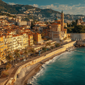 Photorealistic travel scene illustrating south of france — South of France: 7 Stunning Escapes & Vichy History