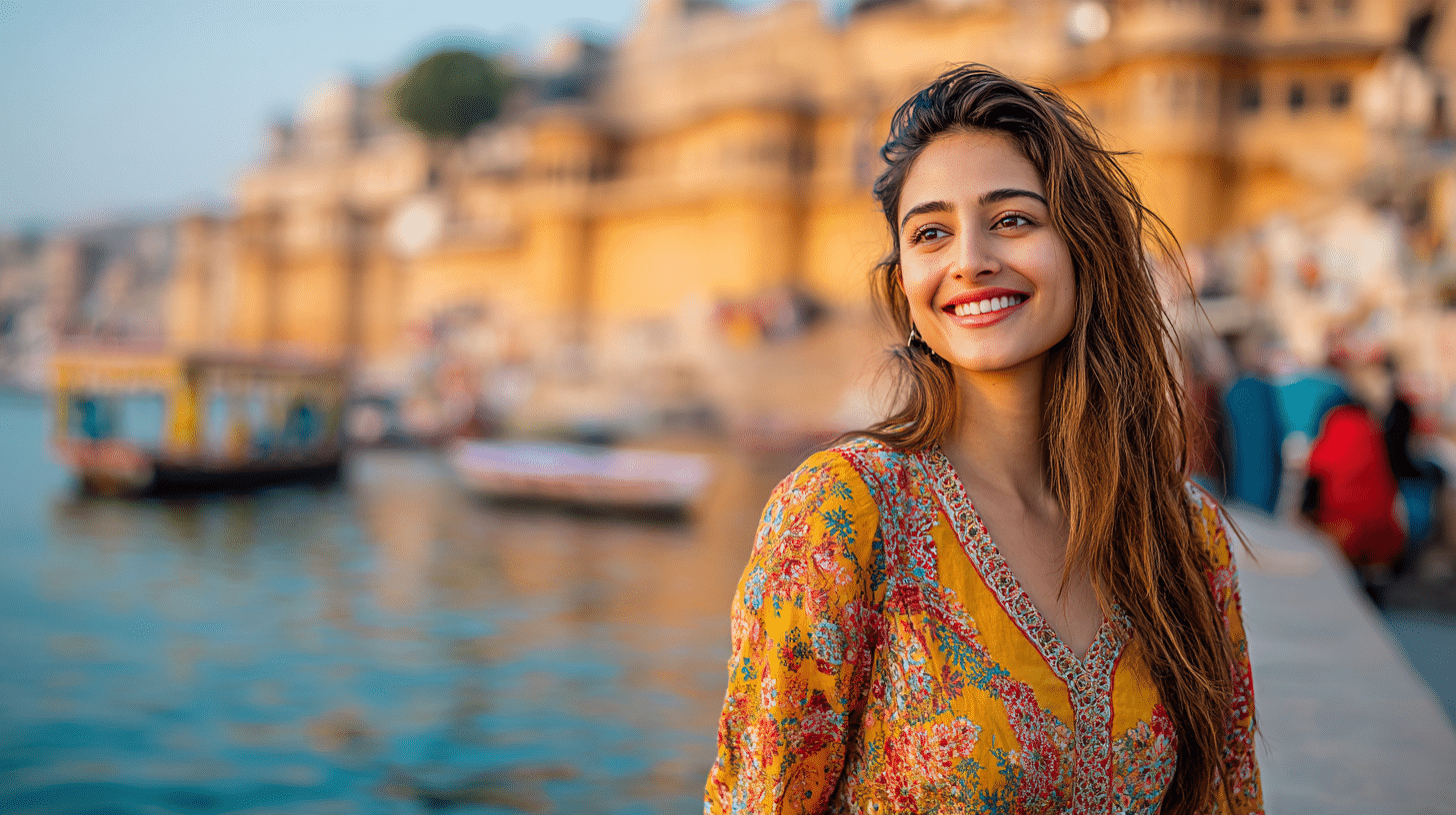 Photorealistic travel scene illustrating v-neck top outfits — V-Neck Top Outfits: 7 Smart Ways to Wear One
