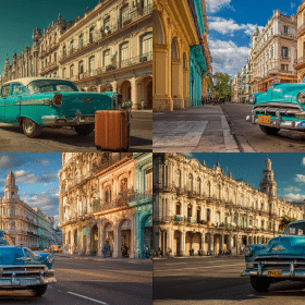 Photorealistic travel scene illustrating can us citizens travel to cuba — Can US Citizens Travel to Cuba? 7 Easy Legal Tips