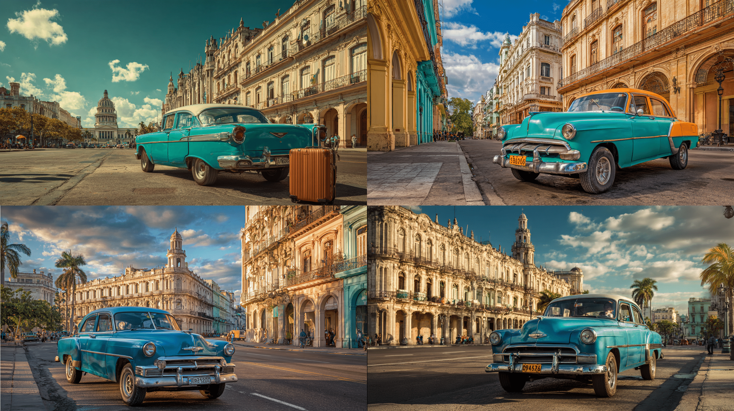 Photorealistic travel scene illustrating can us citizens travel to cuba — Can US Citizens Travel to Cuba? 7 Easy Legal Tips