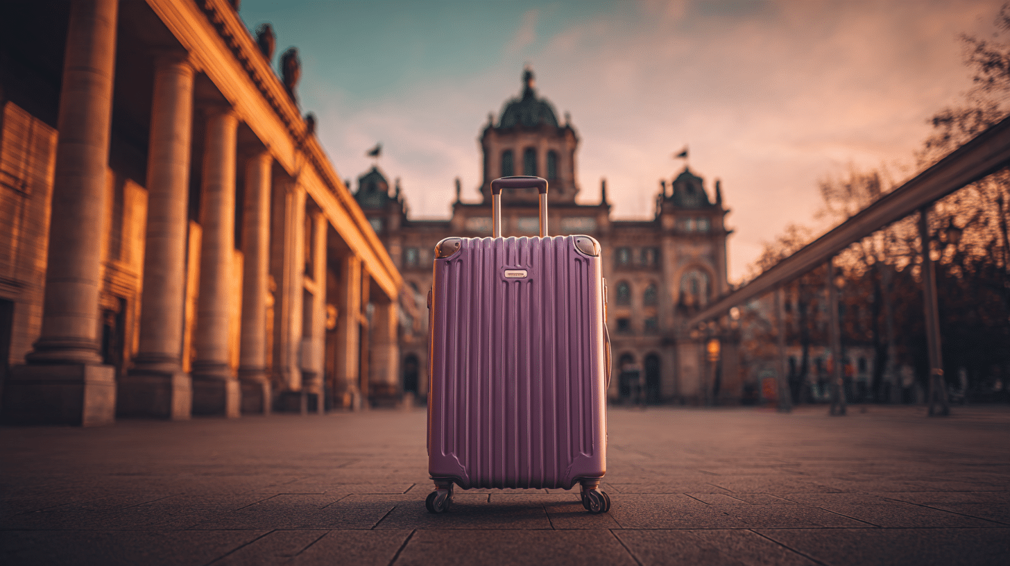 Photorealistic travel scene illustrating how to pack a carry on — How to Pack a Carry On: 9 Genius Space-Saving Tips