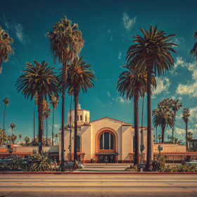 Photorealistic travel scene illustrating how to travel when homeless with pets in los angeles — How to Travel When Homeless With Pets in Los Angeles:Top 7