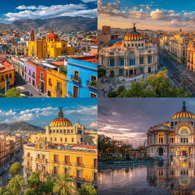 Photorealistic travel scene illustrating is it safe to travel to mexico right now — Is It Safe to Travel to Mexico Right Now? 7 Vital Tips