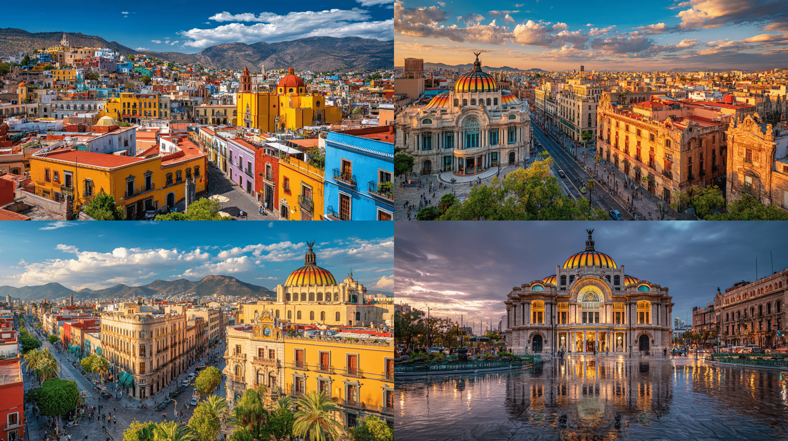 Photorealistic travel scene illustrating is it safe to travel to mexico right now — Is It Safe to Travel to Mexico Right Now? 7 Vital Tips