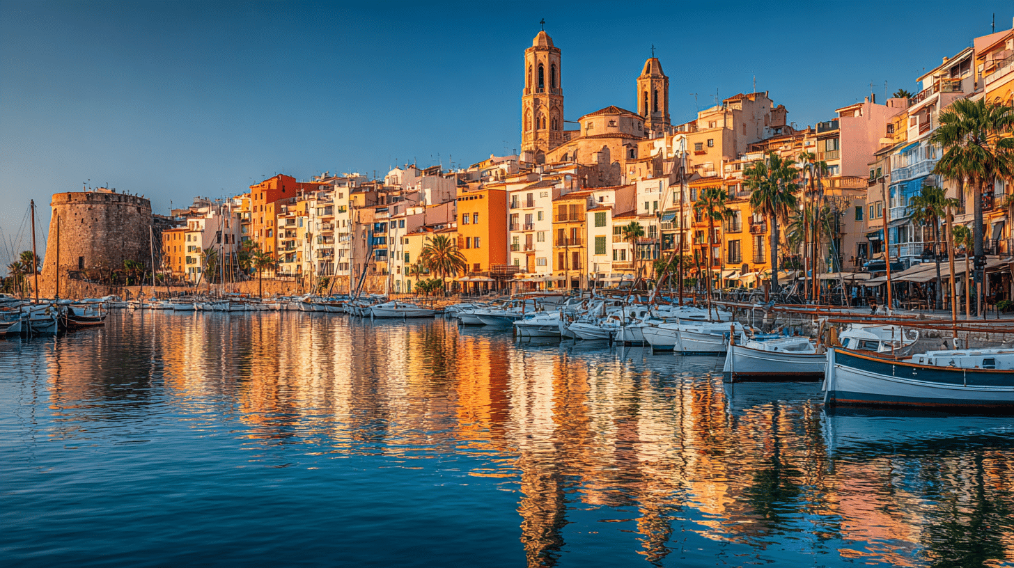 Photorealistic travel scene illustrating spain national football team vs france national football team stats — Spain vs France Stats: 7 Powerful Facts Fans Love