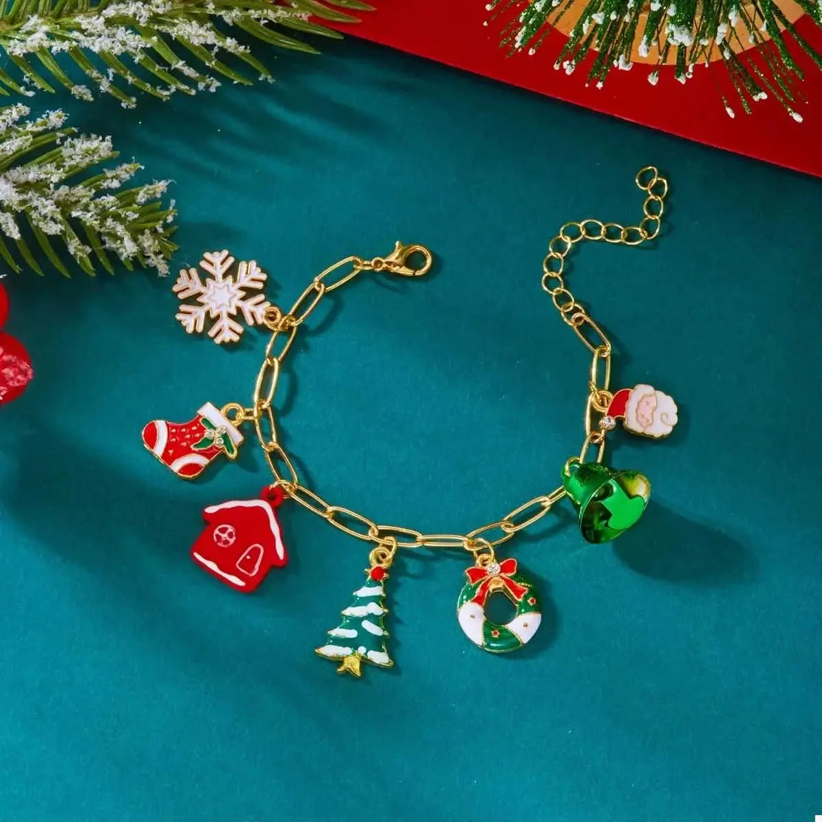 18k-gold-plated-resin-christmas-theme-bracelet-around-the-world-in-a-rush-6365471