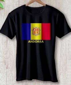 andorra flag graphic t shirt andorra pride unisex tee