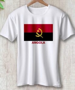 angola flag graphic t shirt angola pride unisex tee