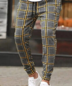 autumn pocket pants men black casual trousers with pockets